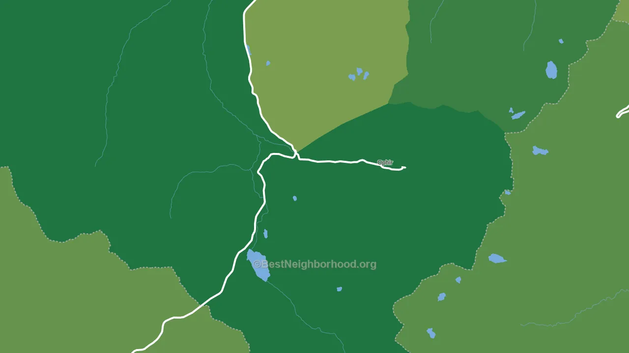 Ophir, CO block-group voter-turnout map