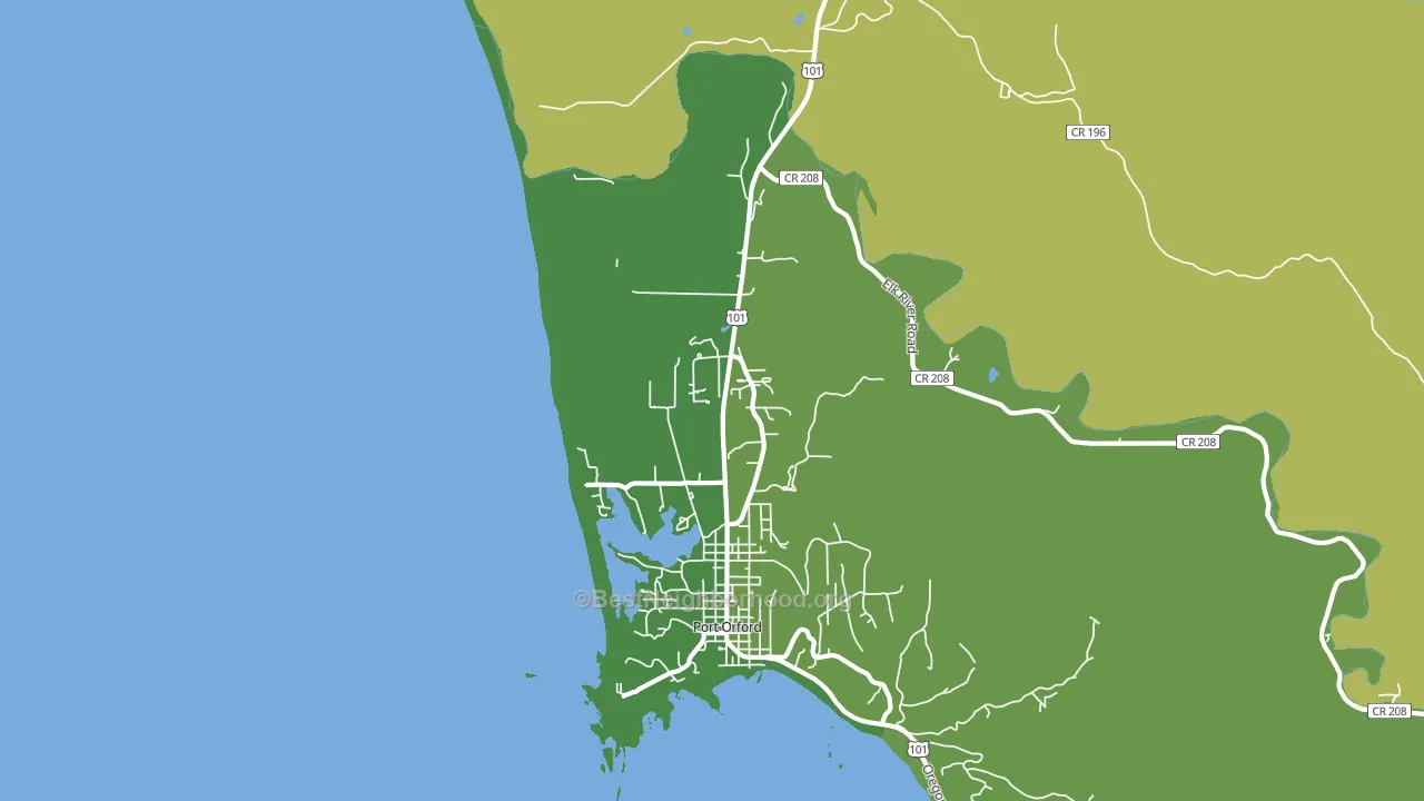 Ophir, OR block-group voter-turnout map