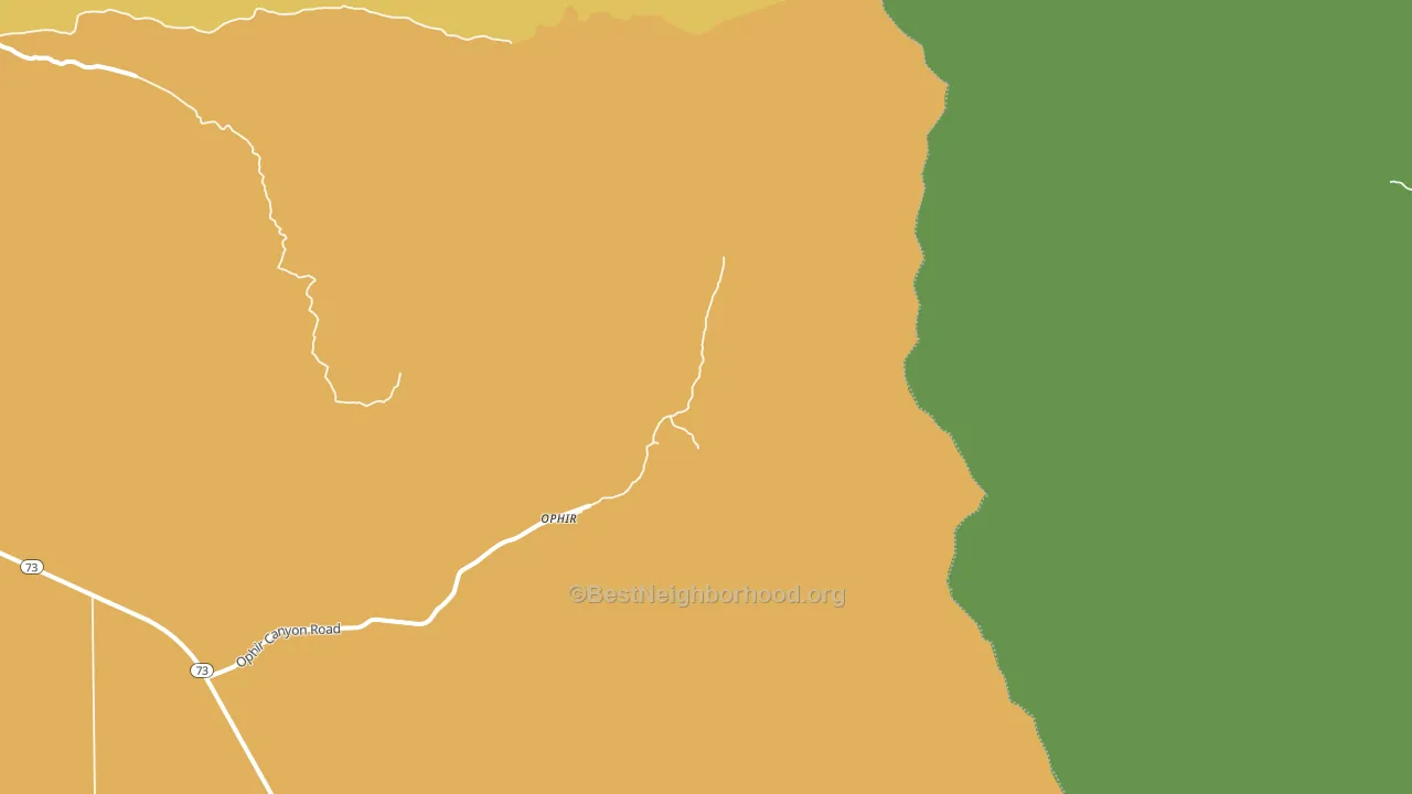 Ophir, UT block-group voter-turnout map
