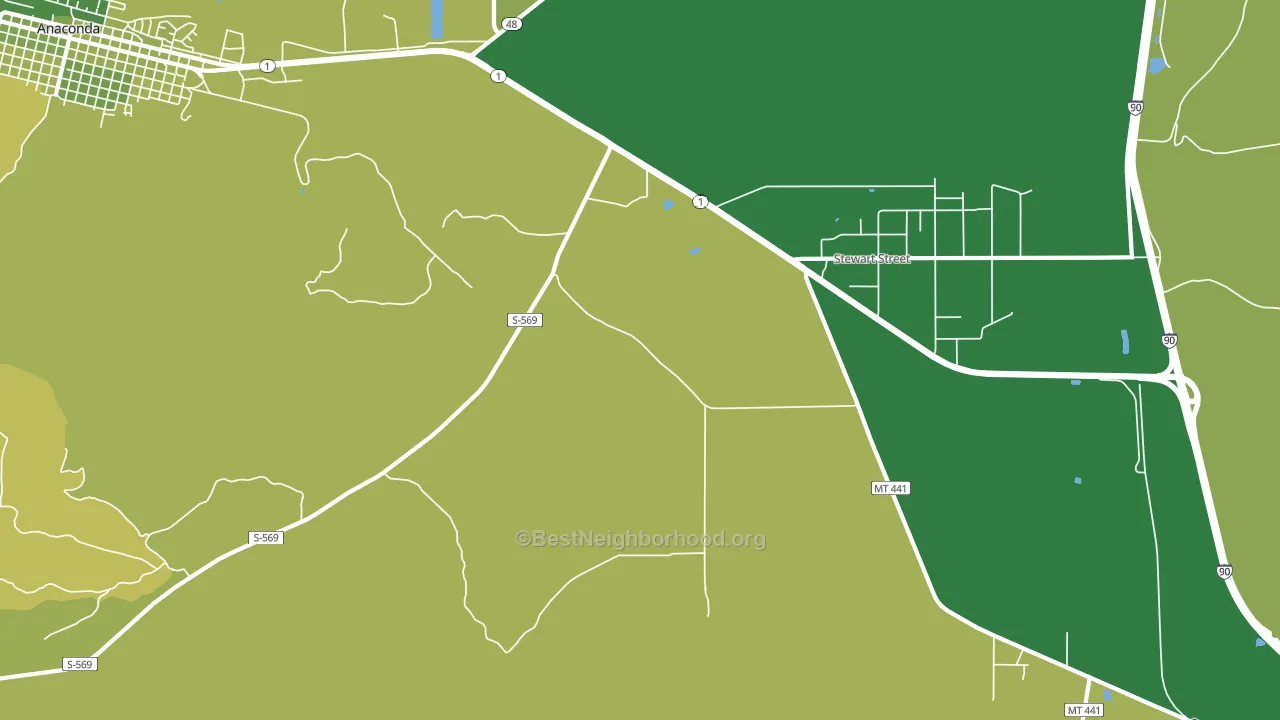 Opportunity, MT block-group voter-turnout map