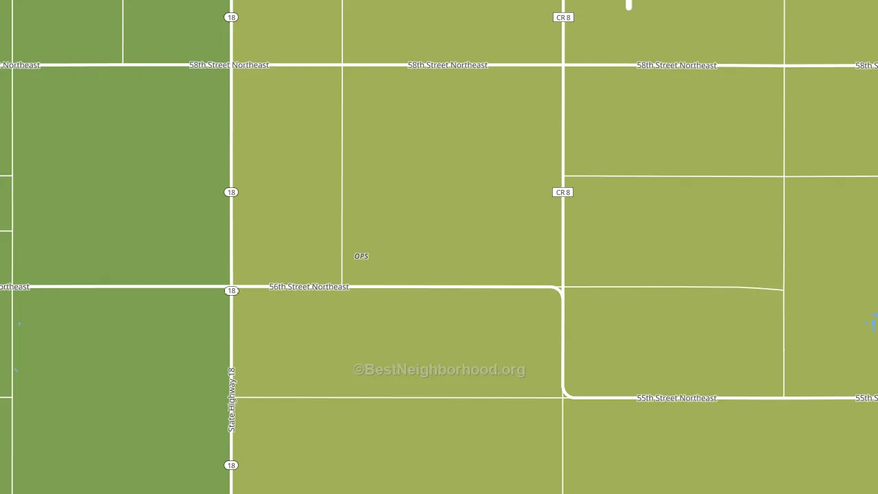 Ops, ND block-group voter-turnout map