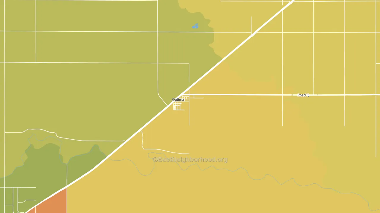 Optima, OK block-group voter-turnout map