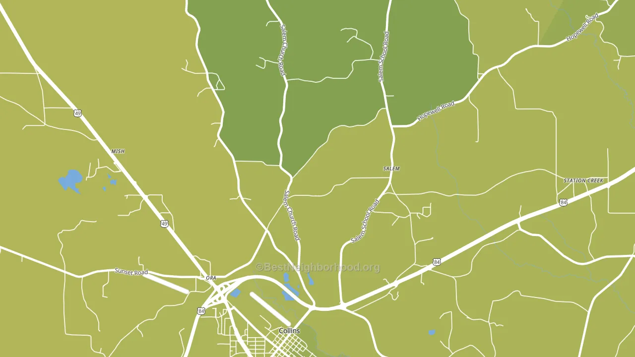 Ora, MS block-group voter-turnout map