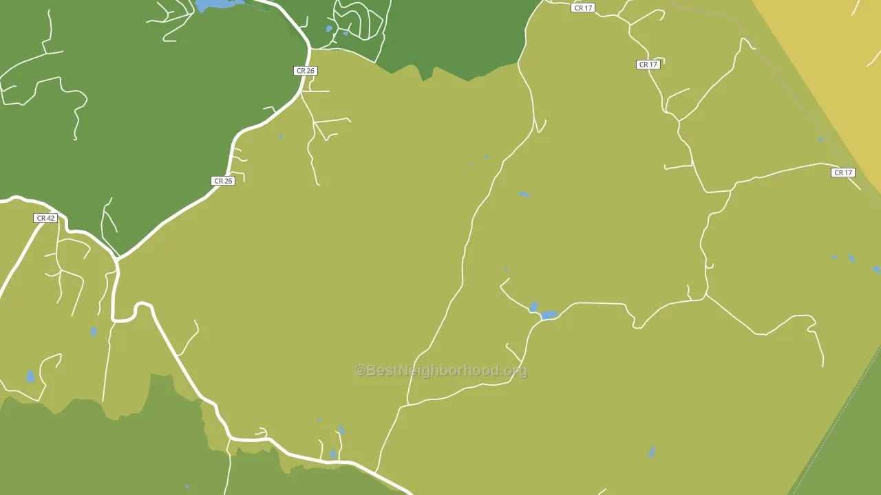 Oral Lake, WV block-group voter-turnout map