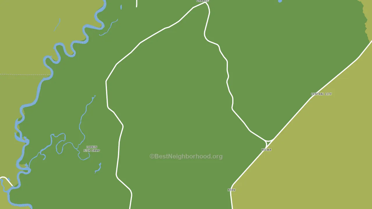 Orange, FL block-group voter-turnout map