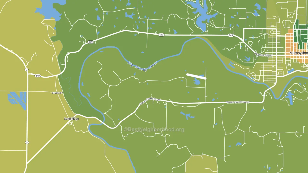 Oraville, IL block-group voter-turnout map