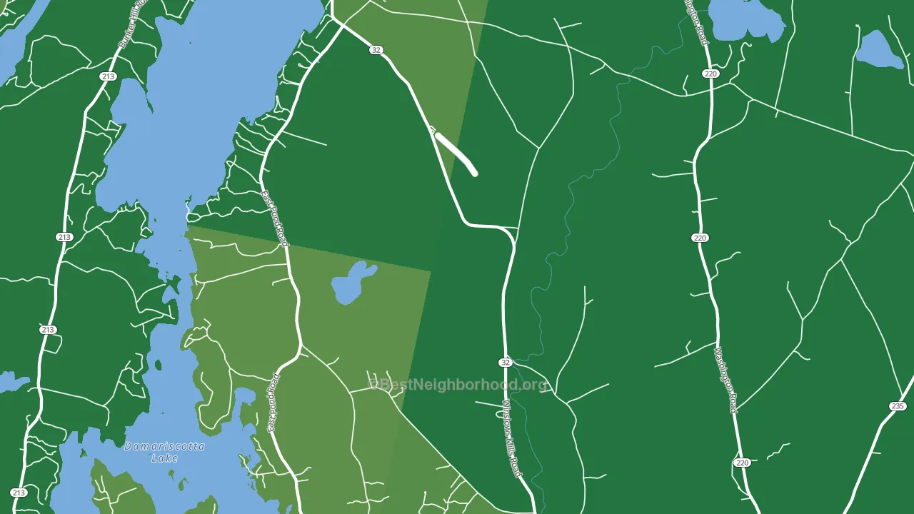 Orffs Corner, ME block-group voter-turnout map
