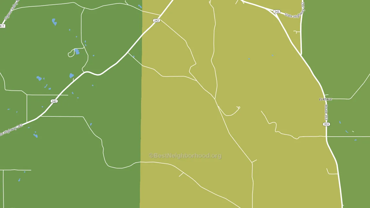 Orlando, NY block-group voter-turnout map