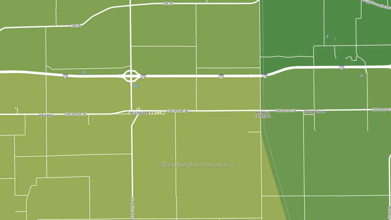Orleans, IL block-group voter-turnout map