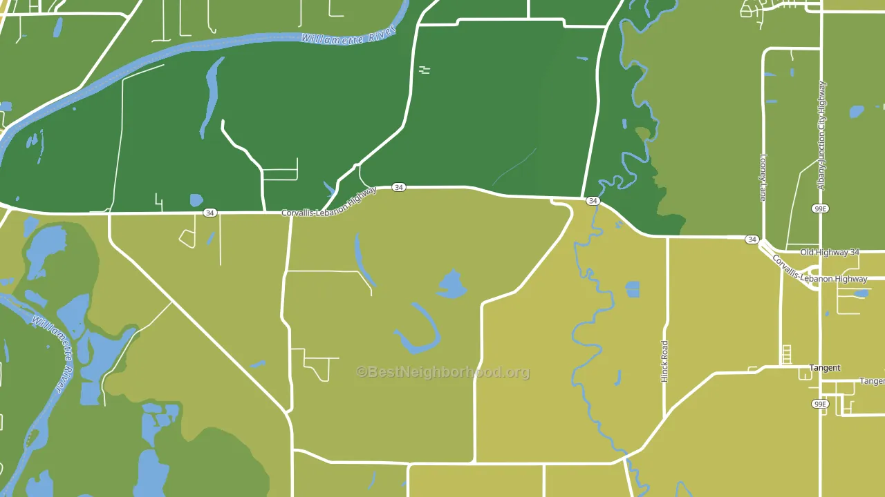 Orleans, OR block-group voter-turnout map