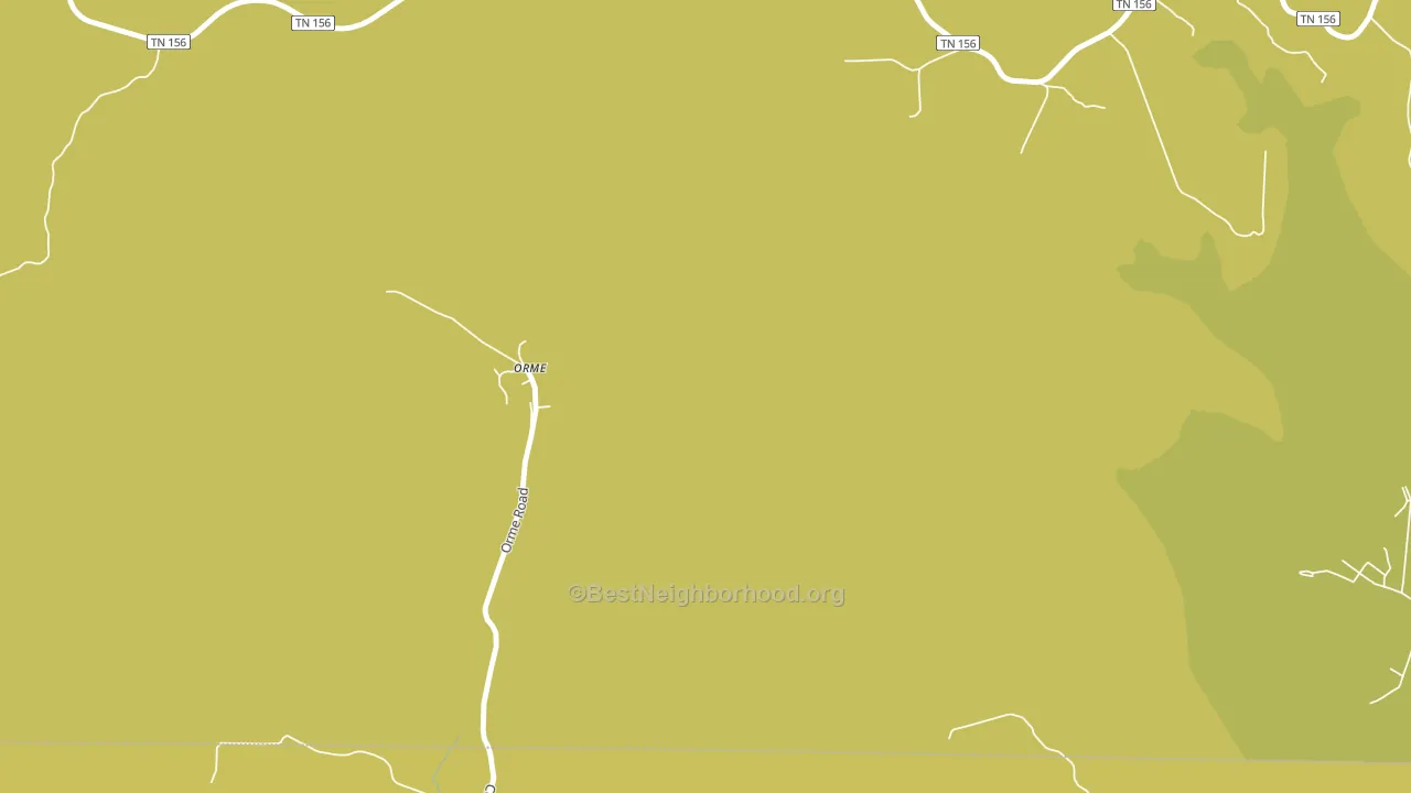 Orme, TN block-group voter-turnout map