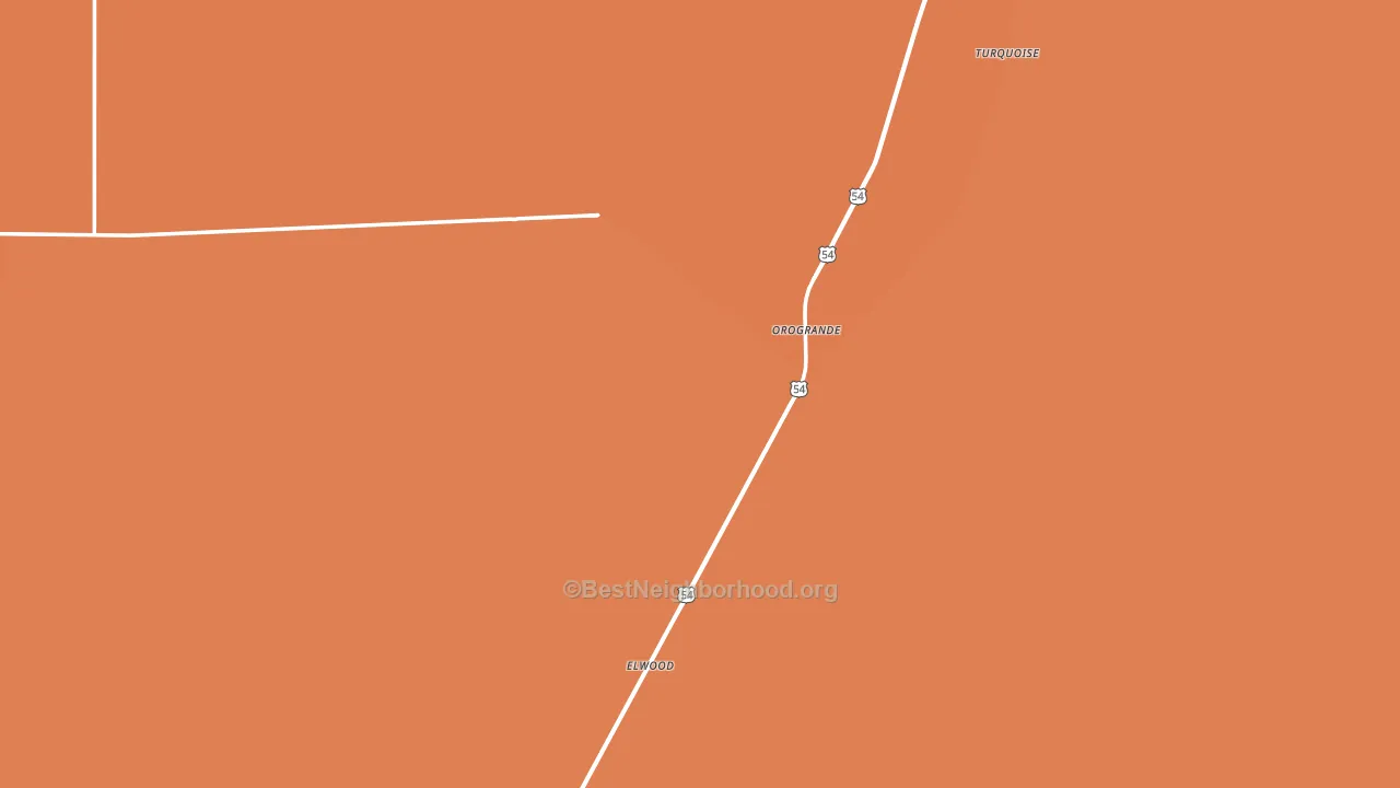 Orogrande, NM block-group voter-turnout map