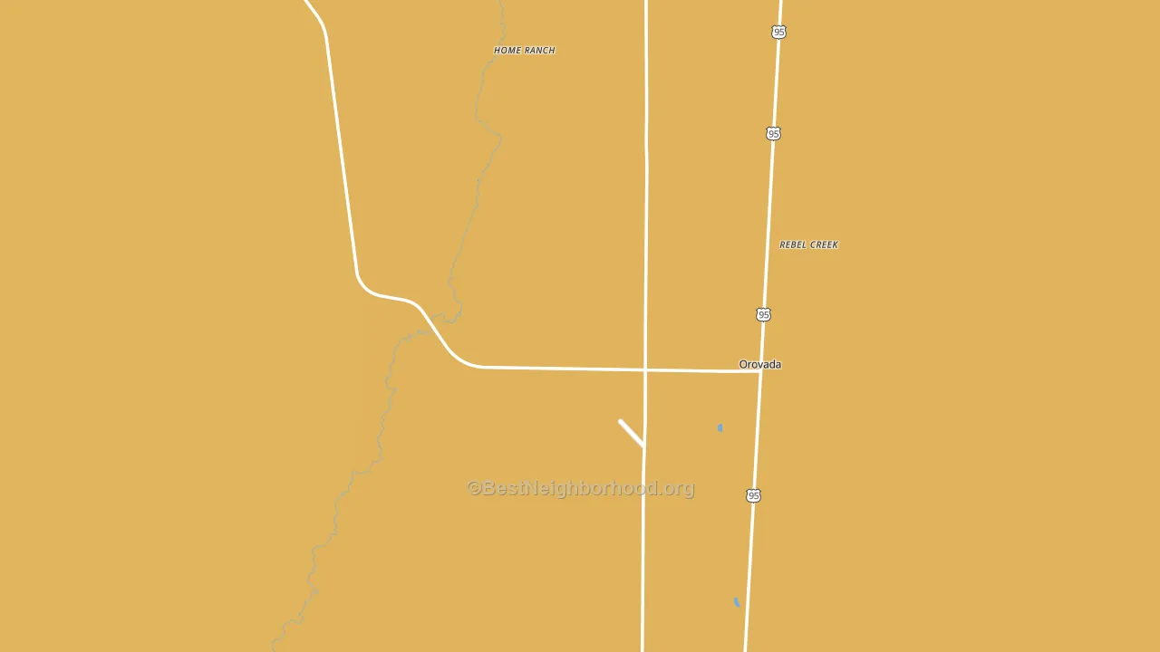 Orovada, NV block-group voter-turnout map