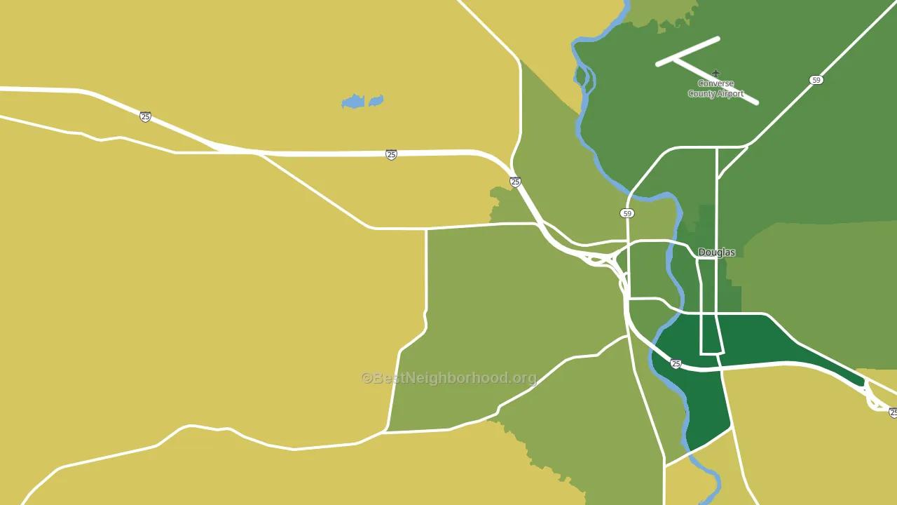 Orpha, WY block-group voter-turnout map