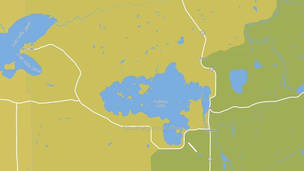 Orr, MN block-group voter-turnout map