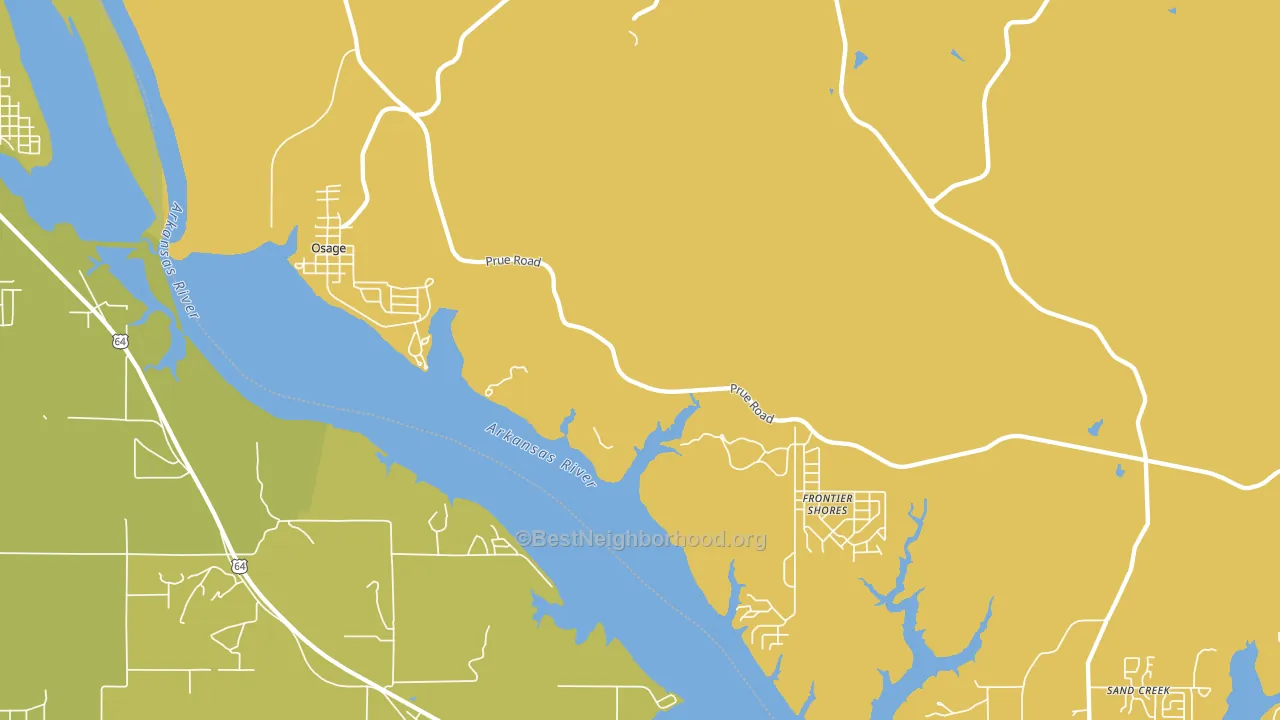 Osage, OK block-group voter-turnout map