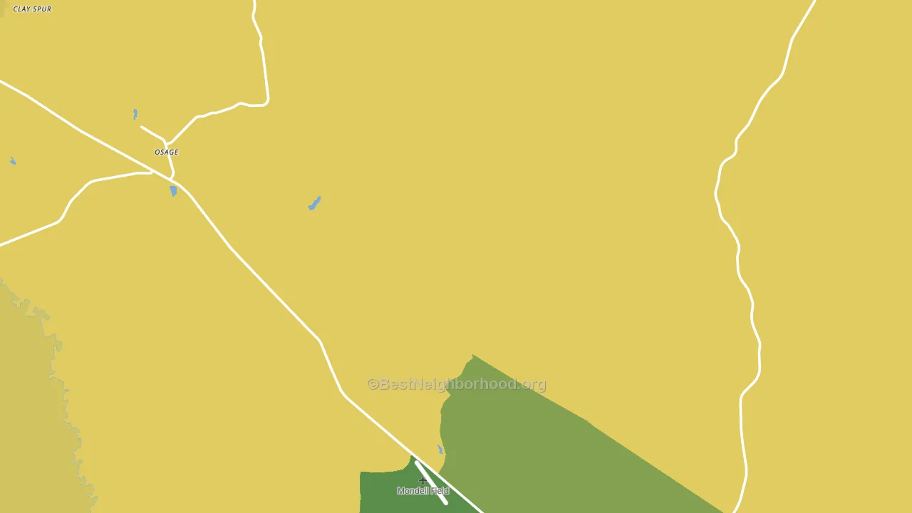 Osage, WY block-group voter-turnout map