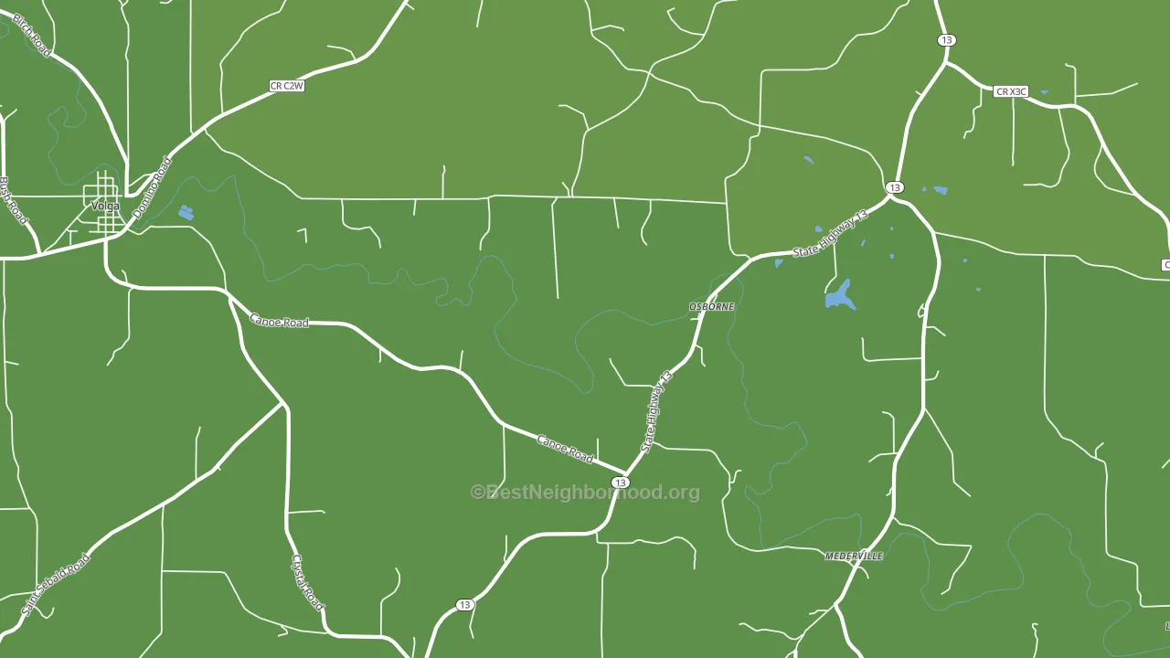 Osborne, IA block-group voter-turnout map