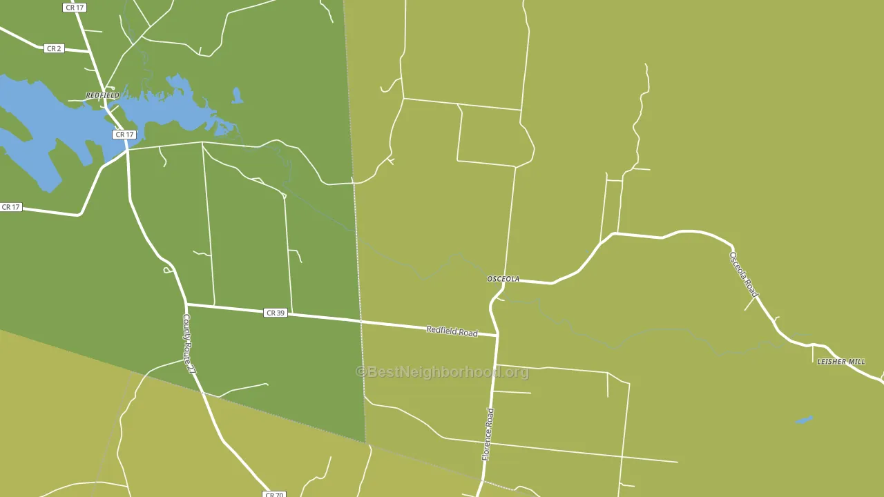 Osceola, NY block-group voter-turnout map