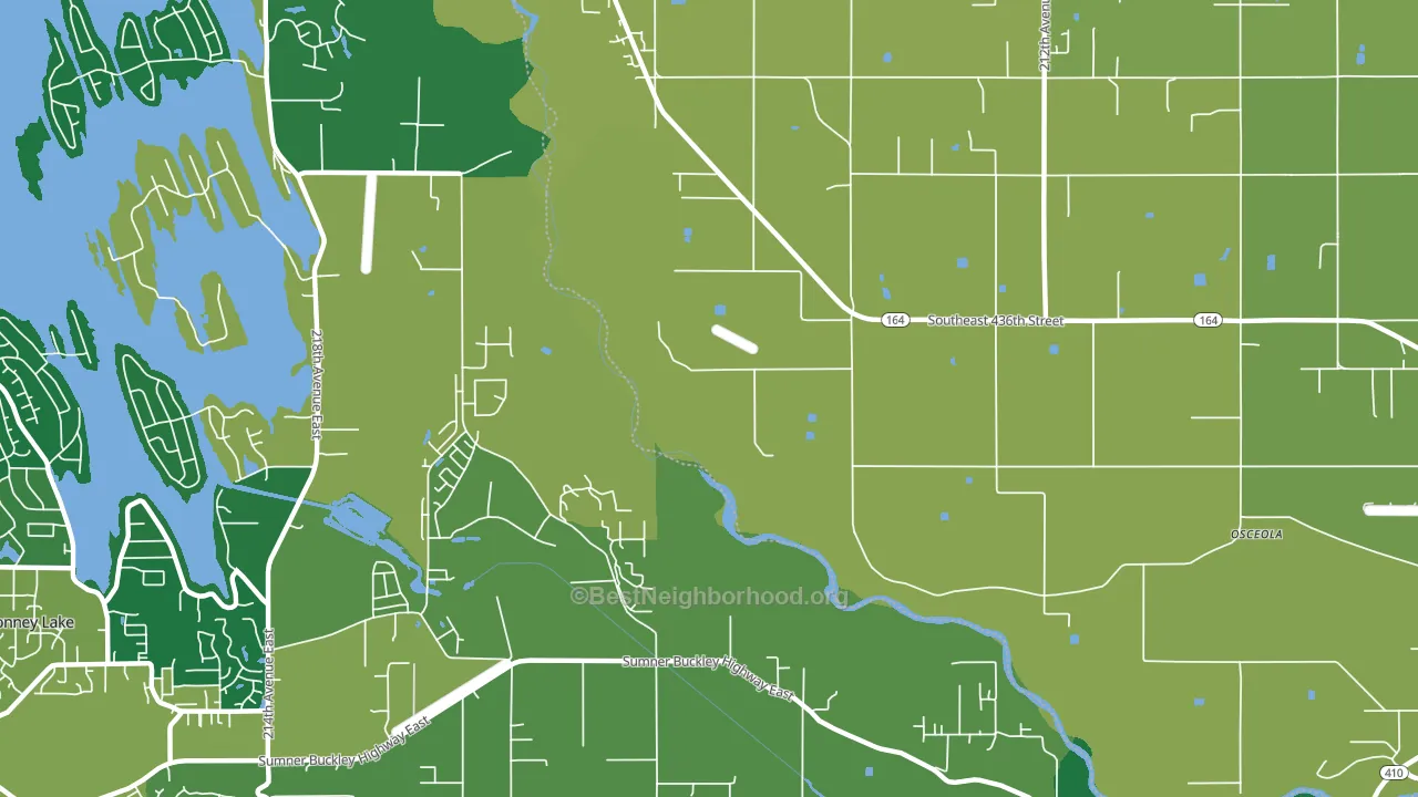 Osceola, WA block-group voter-turnout map