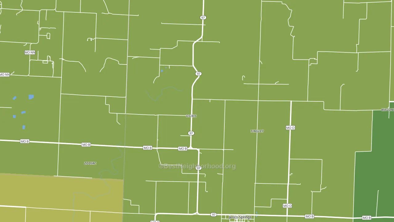 Osiris, MO block-group voter-turnout map