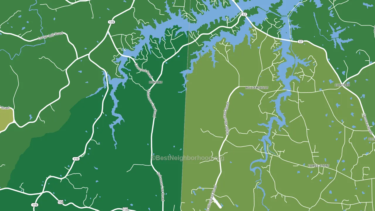Osmond, NC block-group voter-turnout map