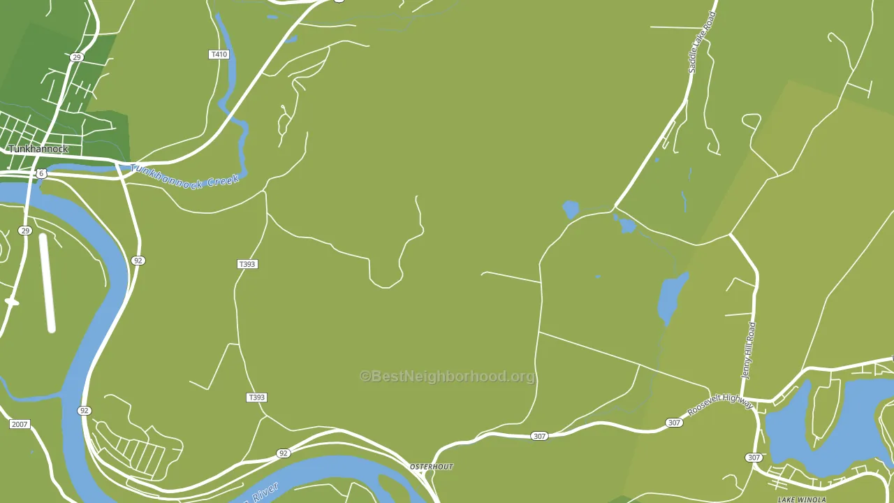 Osterhout, PA block-group voter-turnout map