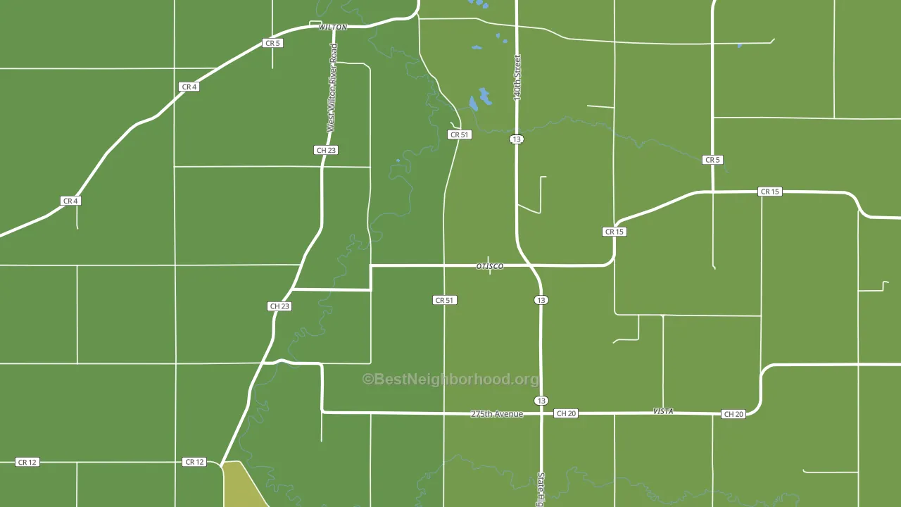 Otisco, MN block-group voter-turnout map