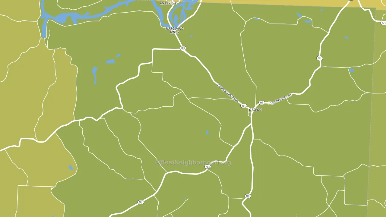 Otsego, OH block-group voter-turnout map