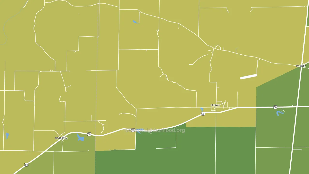 Otter Village, IN block-group voter-turnout map