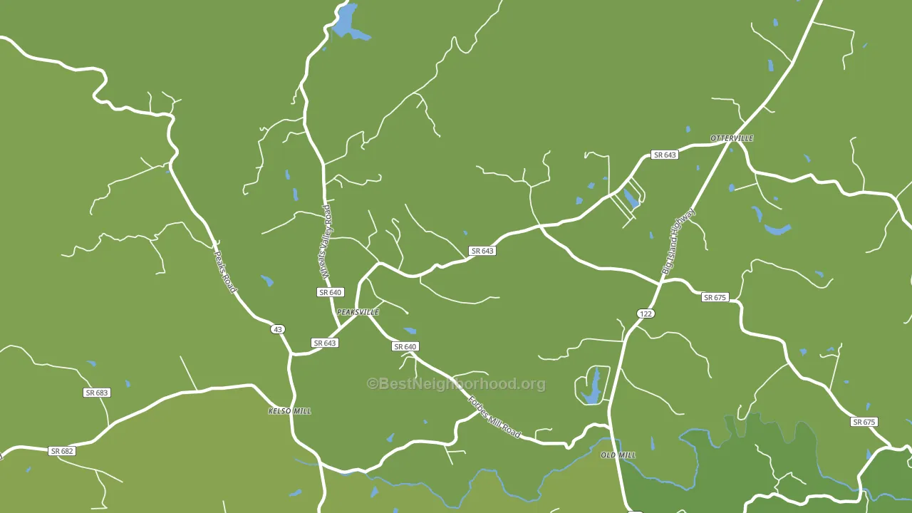 Otterville, VA block-group voter-turnout map