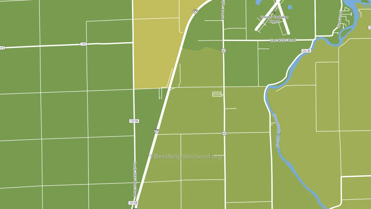 Otto, IL block-group voter-turnout map