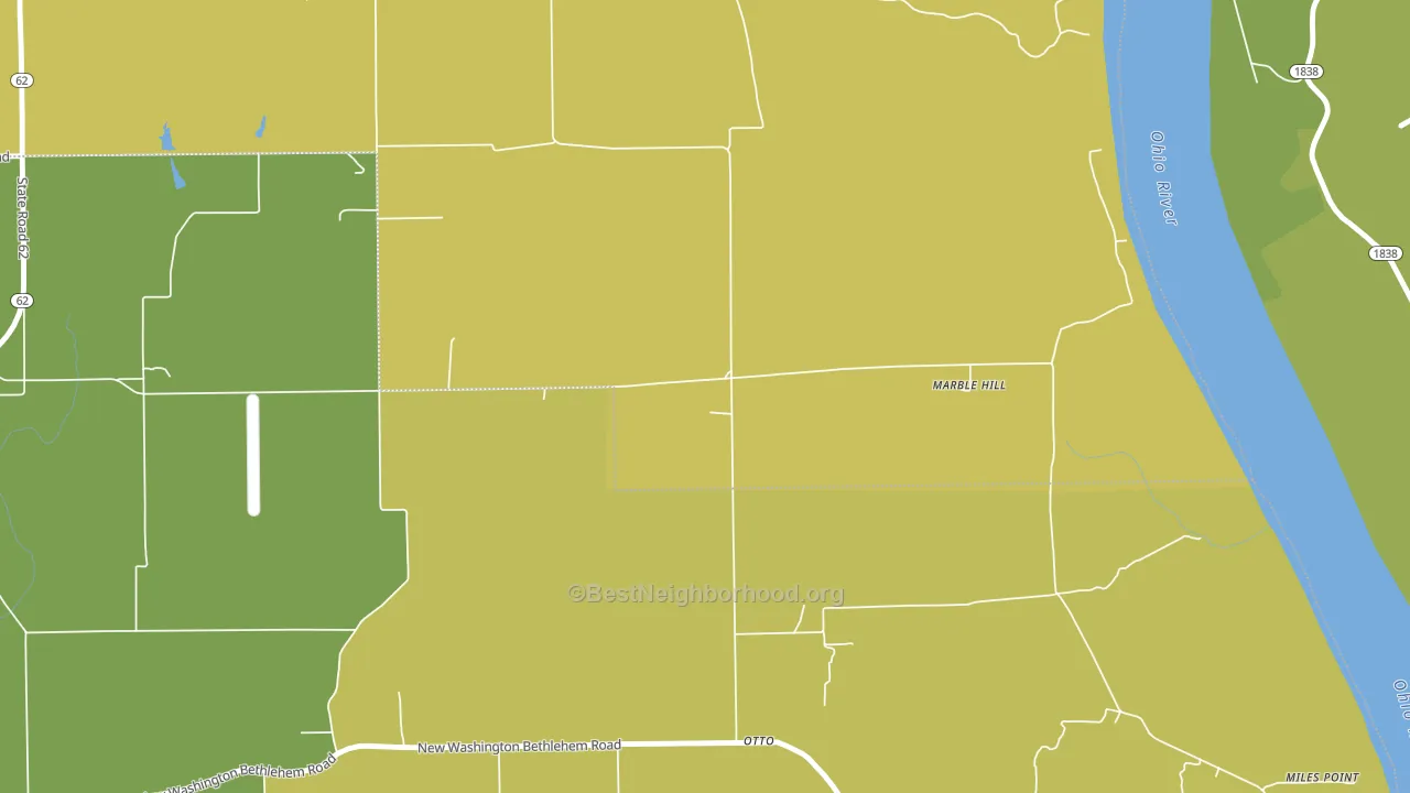 Otto, IN block-group voter-turnout map