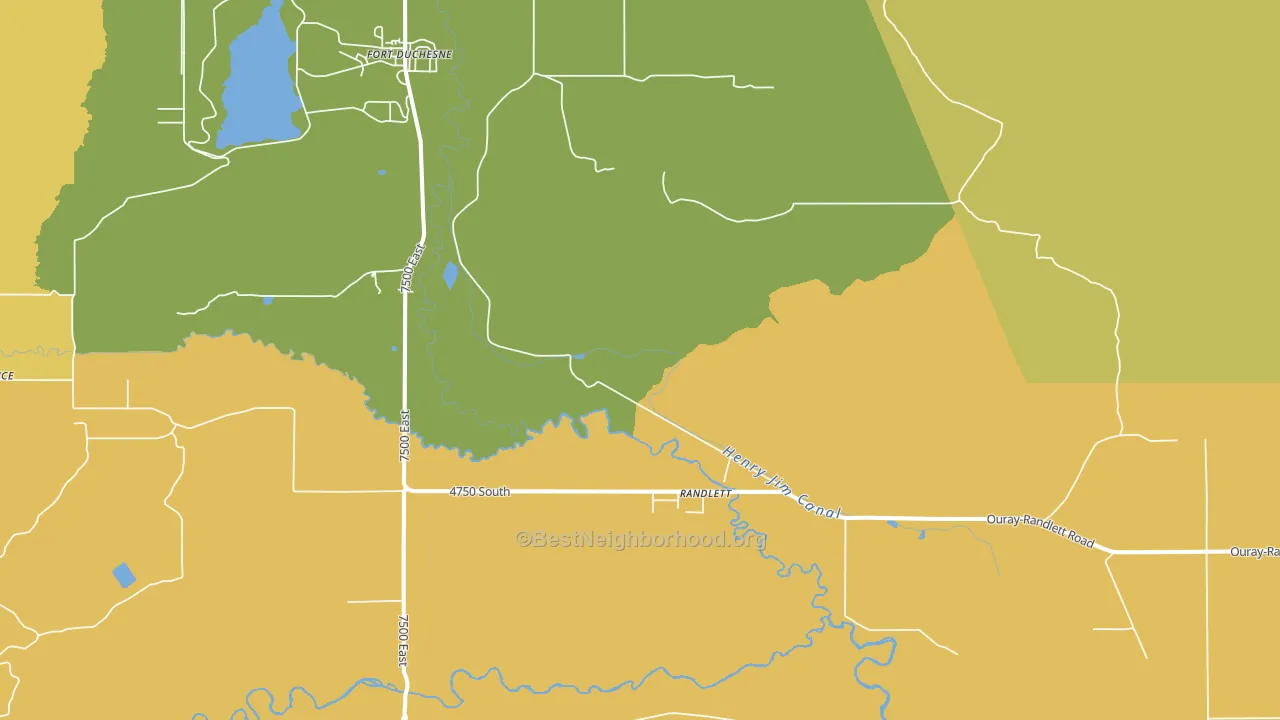 Ouray, UT block-group voter-turnout map