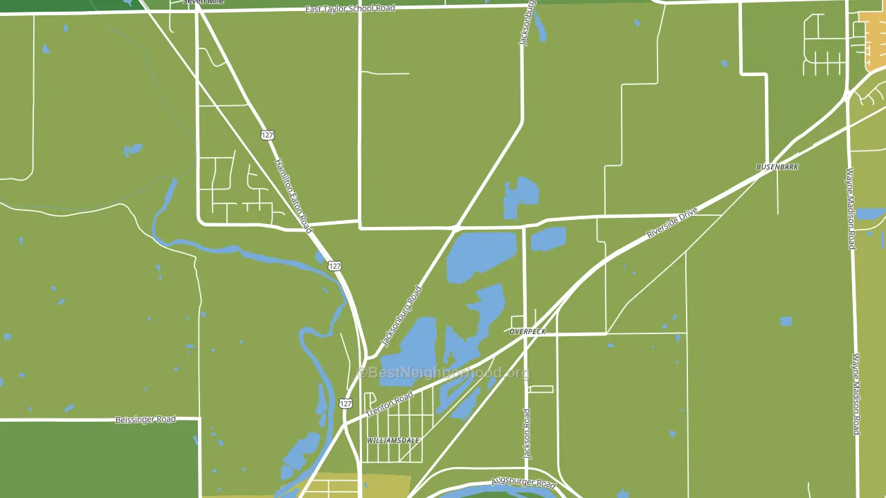Overpeck, OH block-group voter-turnout map