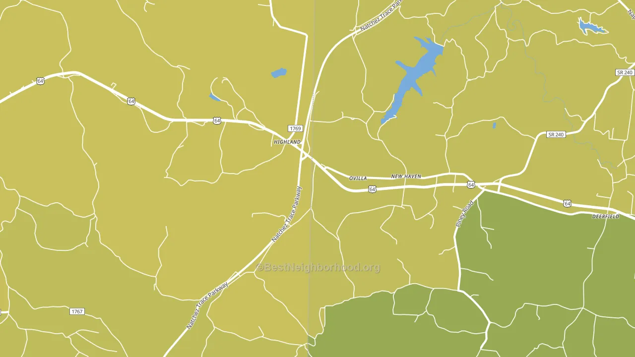 Ovilla, TN block-group voter-turnout map