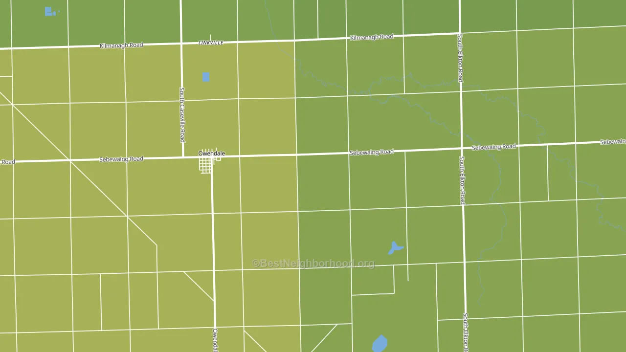 Owendale, MI block-group voter-turnout map