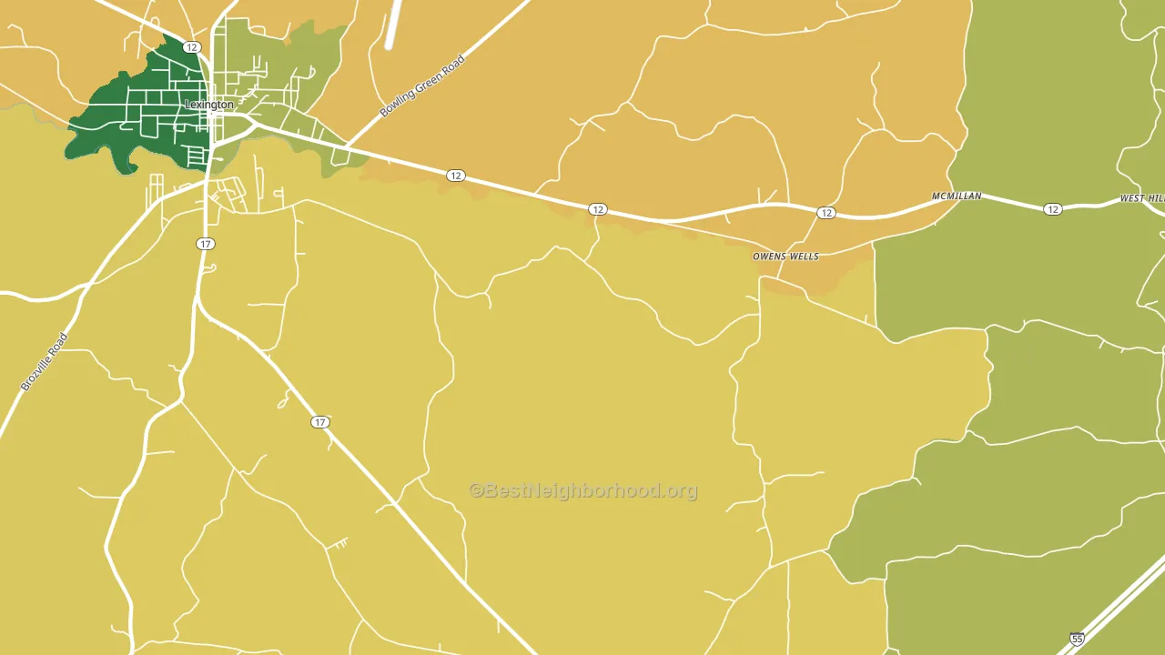 Owens Wells, MS block-group voter-turnout map