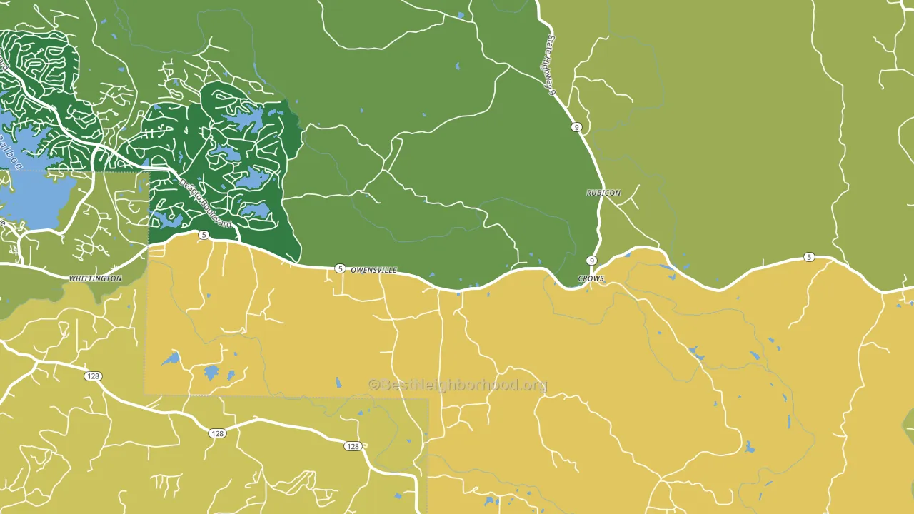 Owensville, AR block-group voter-turnout map