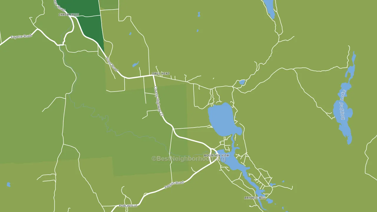 Owls Head, NY block-group voter-turnout map