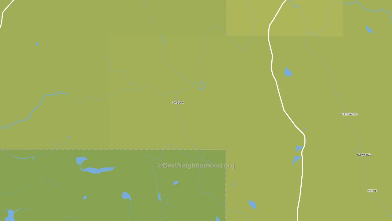 Oxbow, ME block-group voter-turnout map