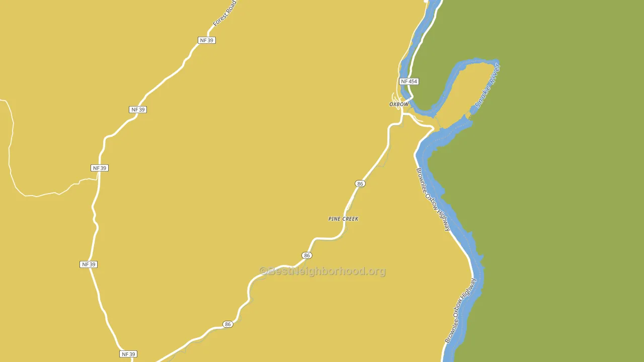 Oxbow, OR block-group voter-turnout map