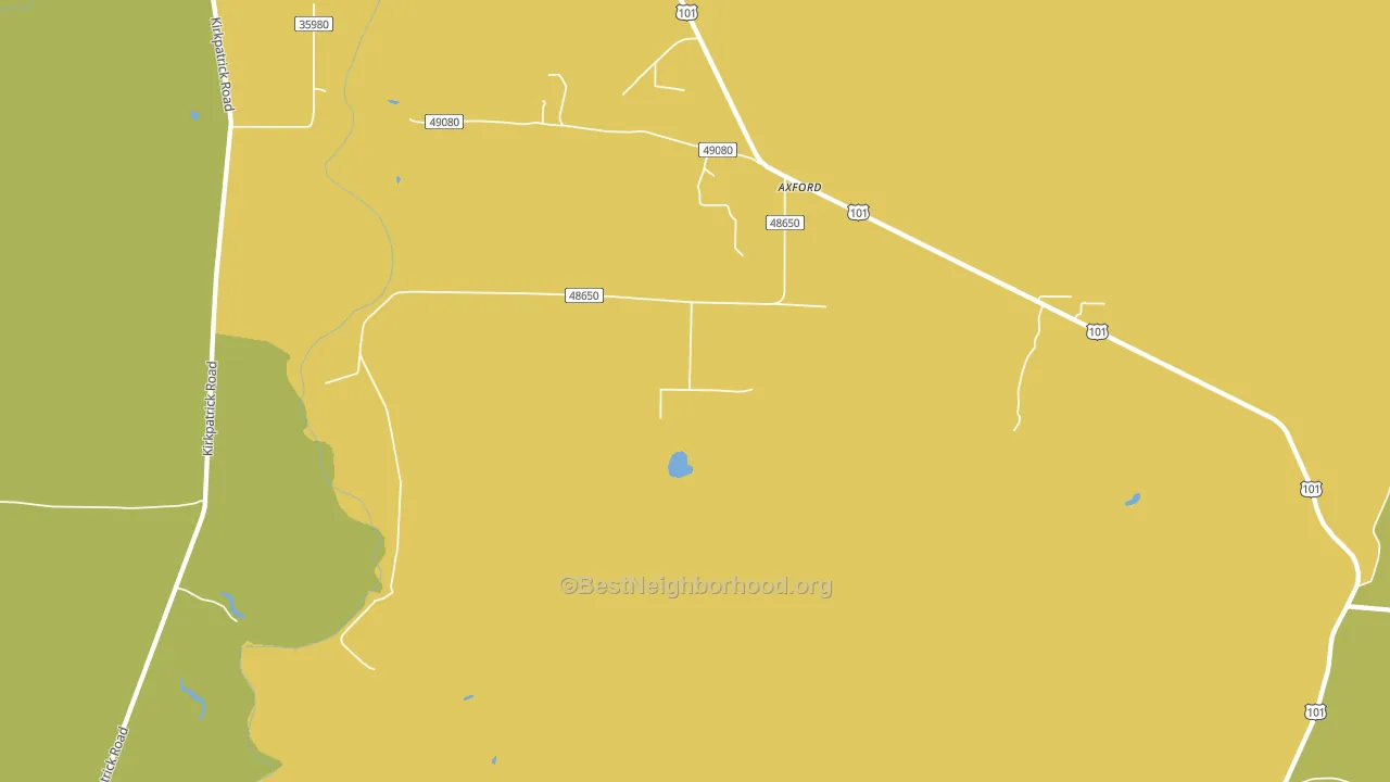 Oyhut, WA block-group voter-turnout map