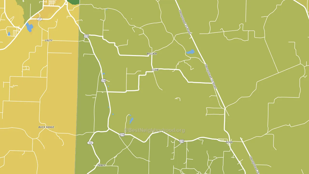Ozan, AR block-group voter-turnout map