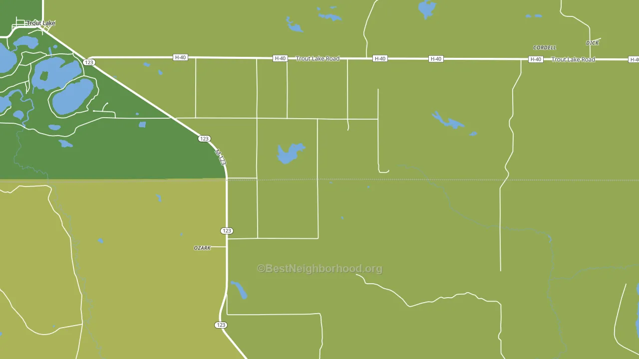 Ozark, MI block-group voter-turnout map