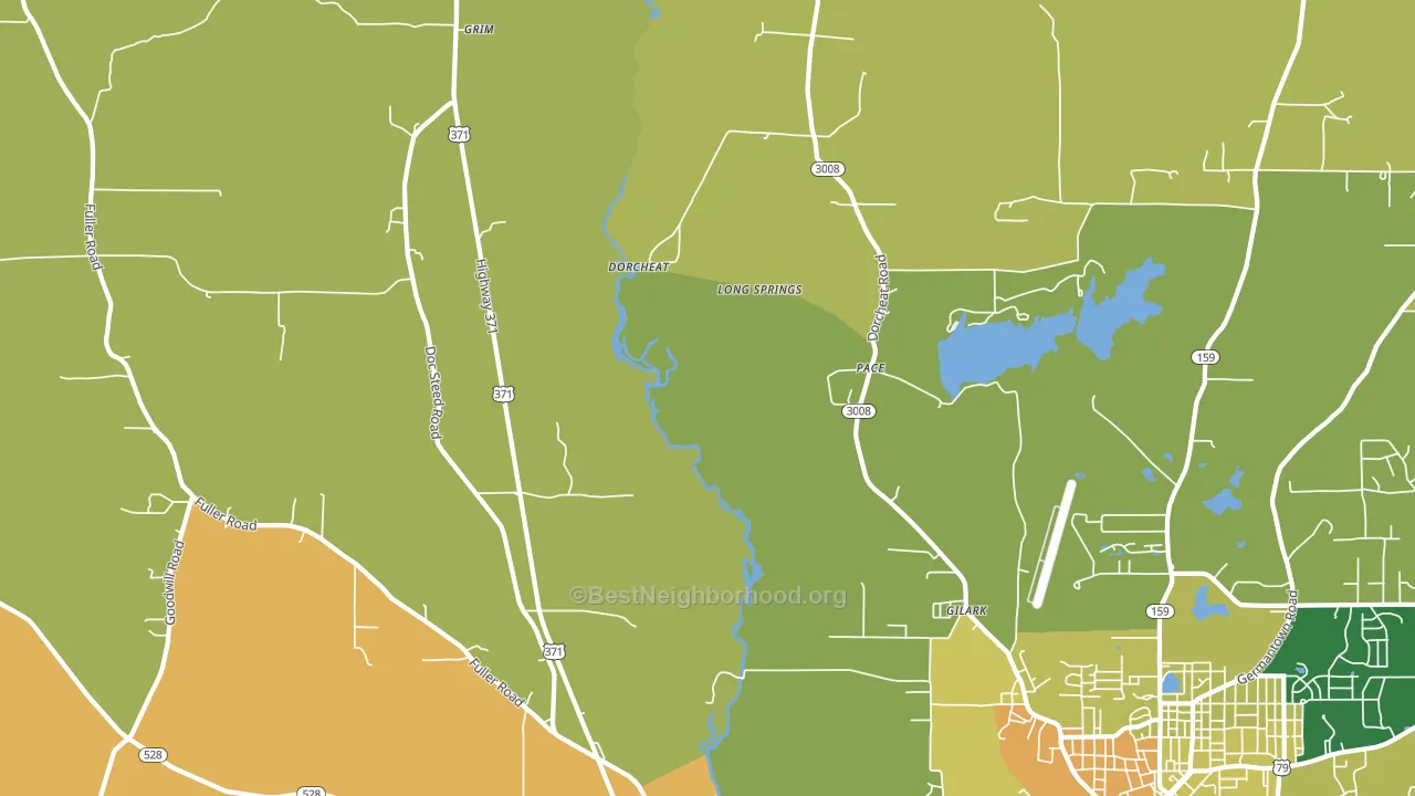 Pace, LA block-group voter-turnout map