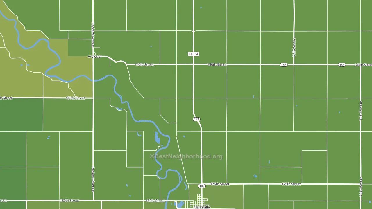 Packard, IA block-group voter-turnout map
