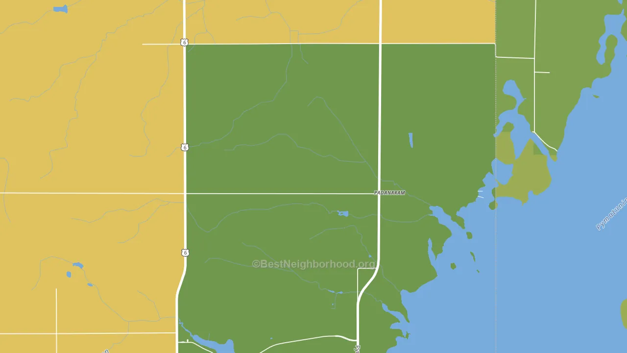 Padanaram, OH block-group voter-turnout map