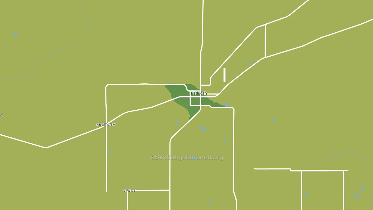 Paducah, TX block-group voter-turnout map