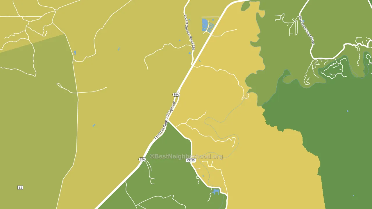 Page Springs, AZ block-group voter-turnout map